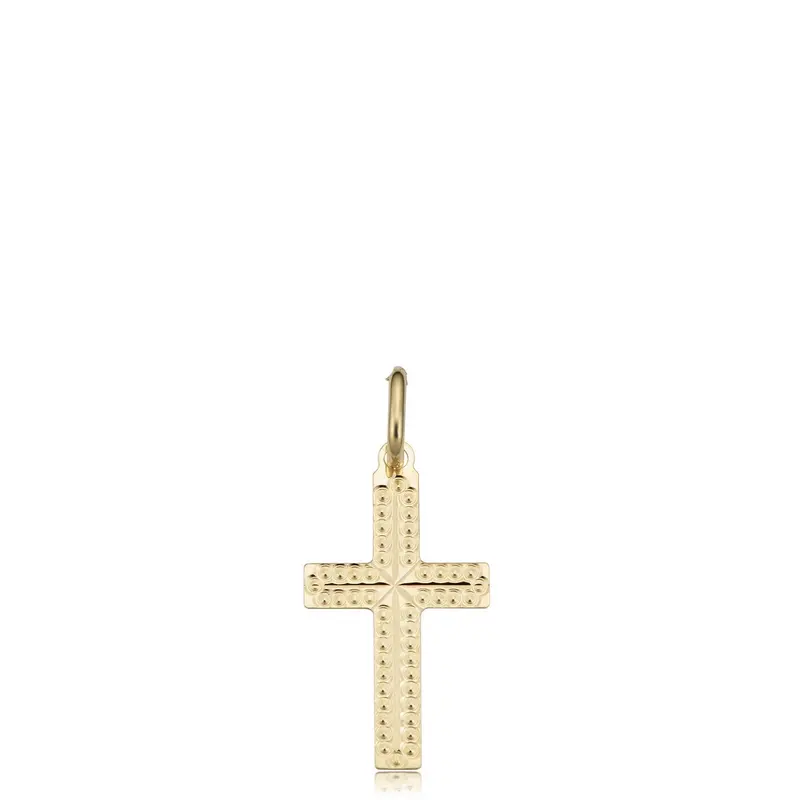 Prism Cut Cross Charm 1