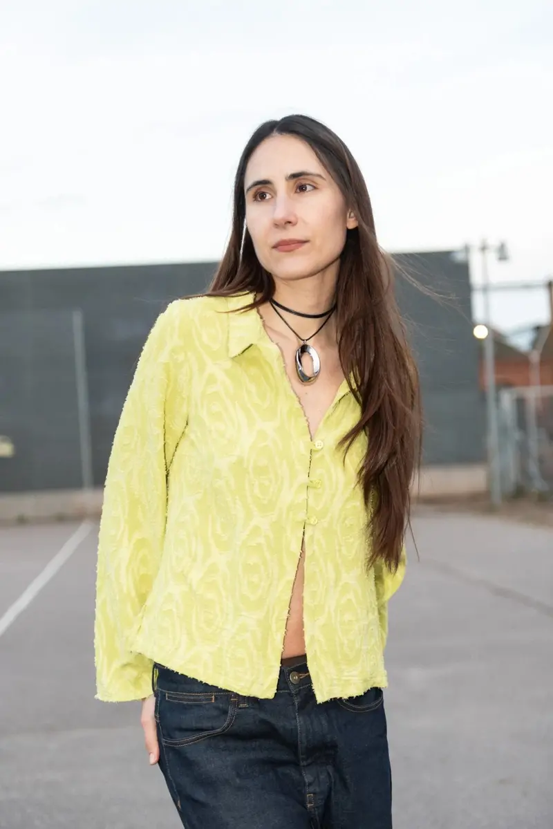 Puff And Pencil Collared Blouse & Cone Sleeve 1