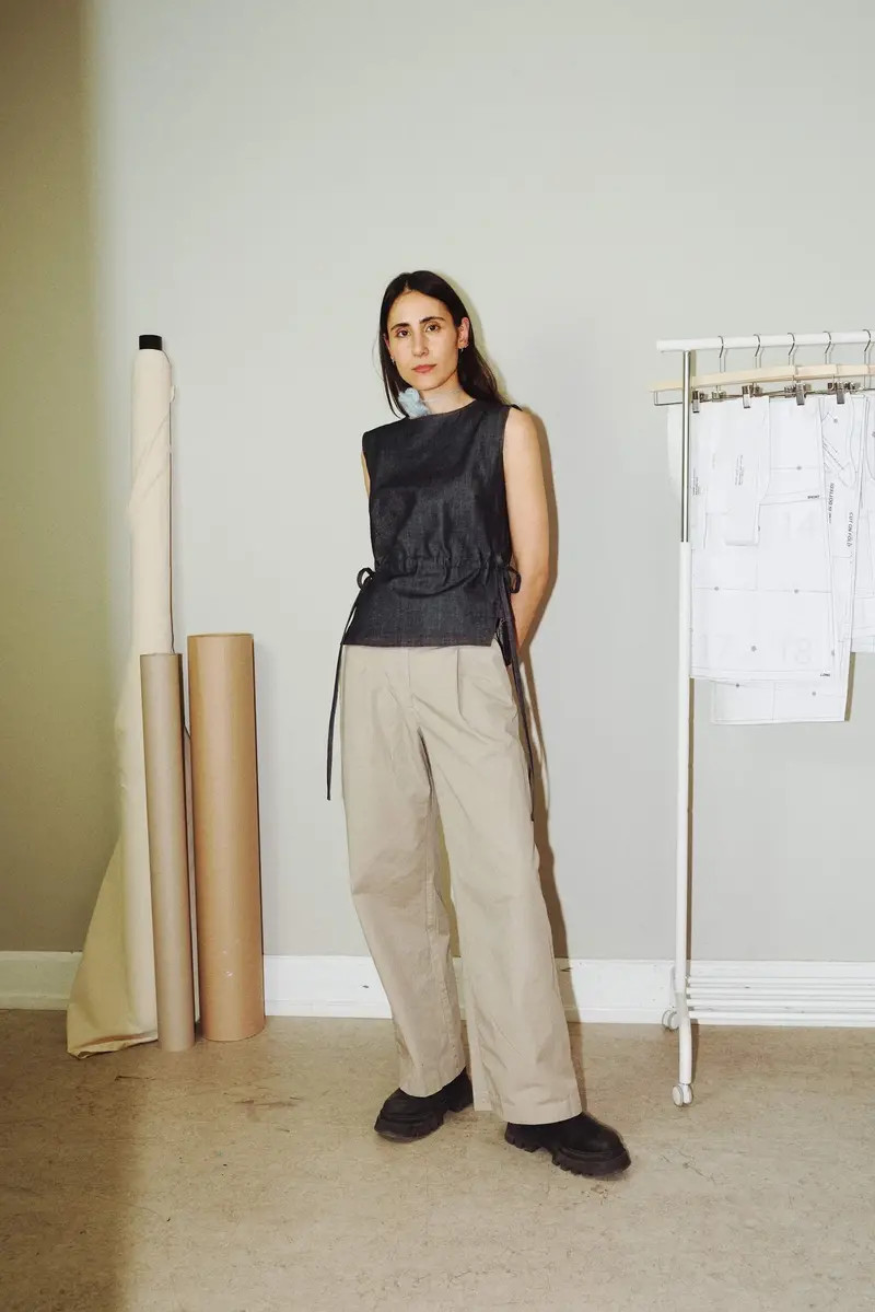 Puff And Pencil Tie Waist Blouse 1