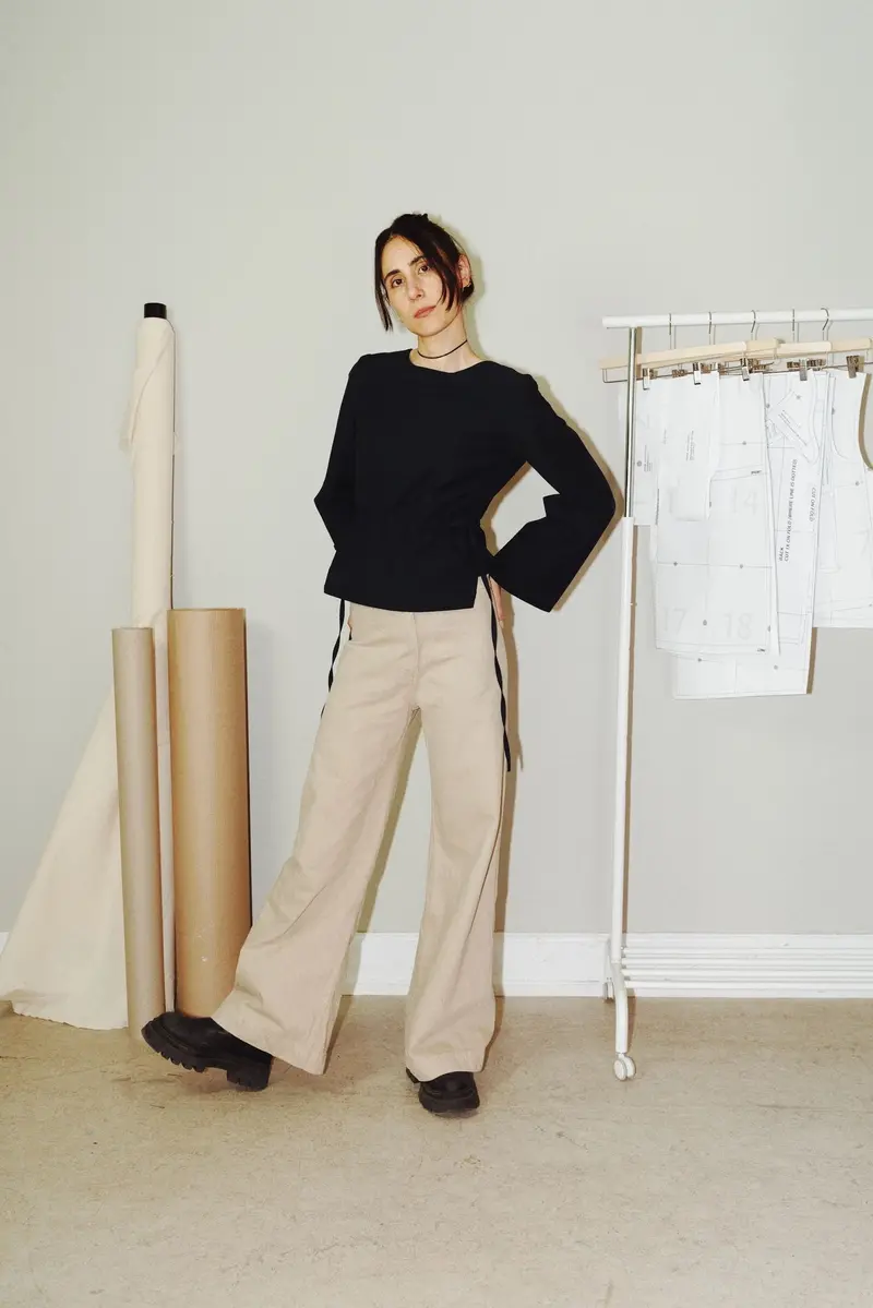 Puff And Pencil Tie Waist Blouse & Cone Sleeve - Printed Copy Shop (+£7.00) 1