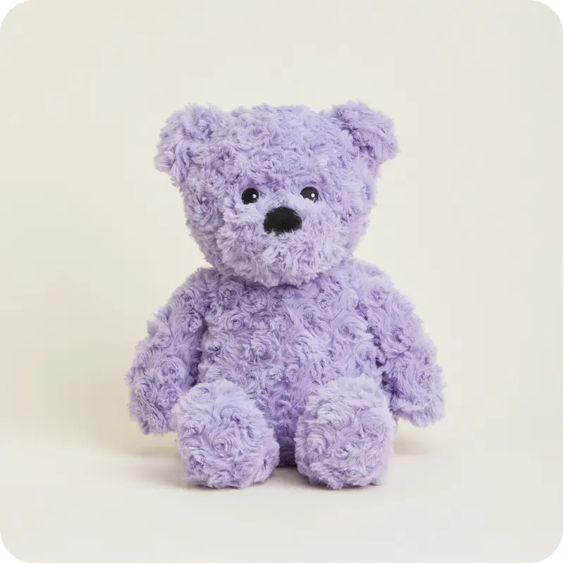 Purple Curly Bear Warmies 1