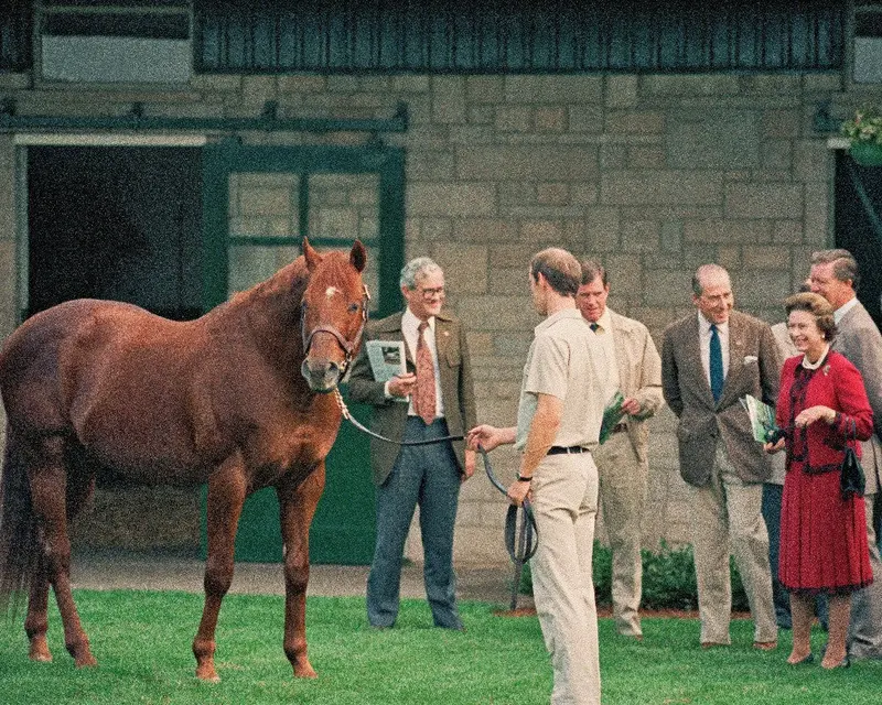 Queen Elizabeth Ii Viewing Raise A Native At Spendthrift 1
