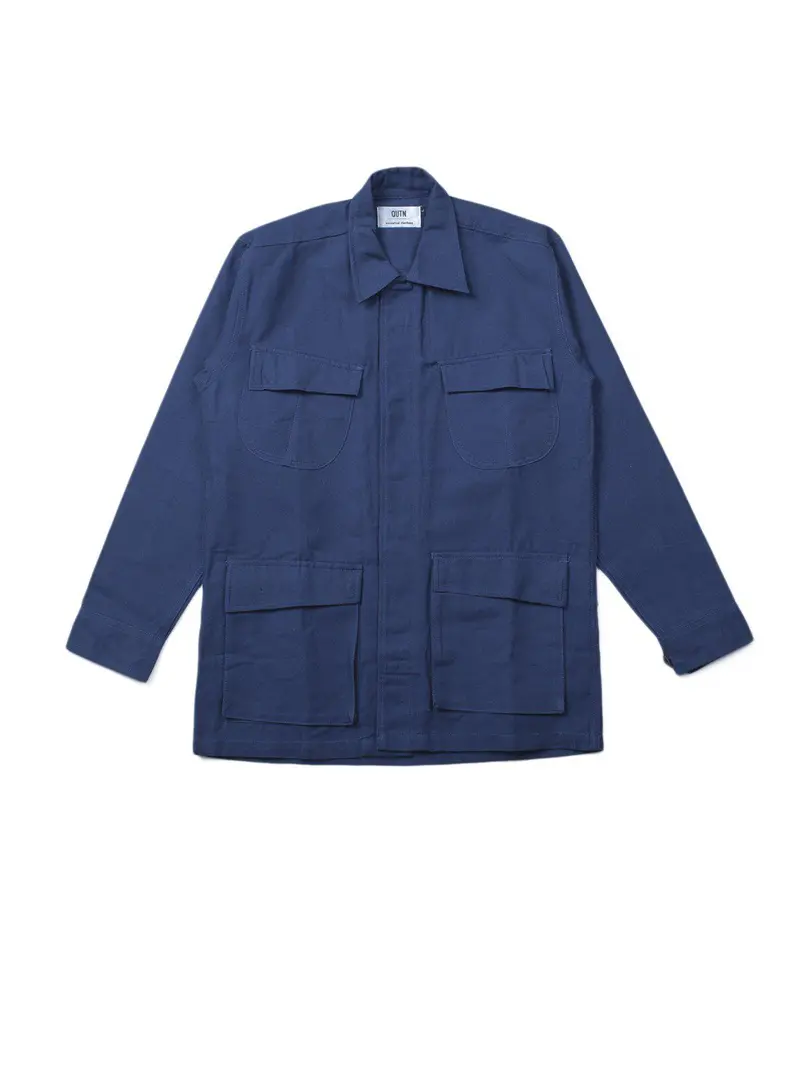 Qutn Field Jacket Ii Blue Canvas 1
