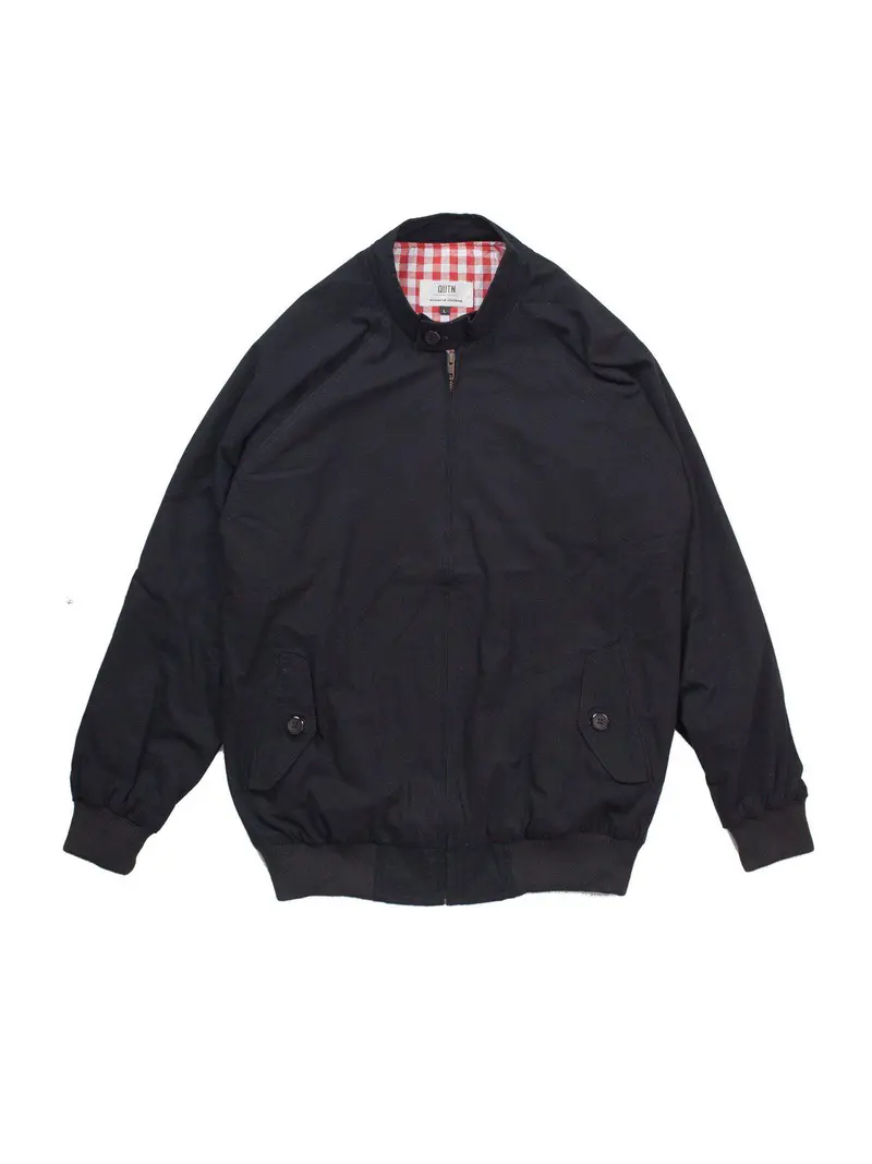 Qutn Harrington Jacket Black Twill 1