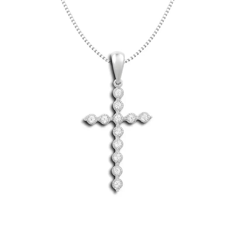 Radiant Faith Diamond Cross Pendant 1