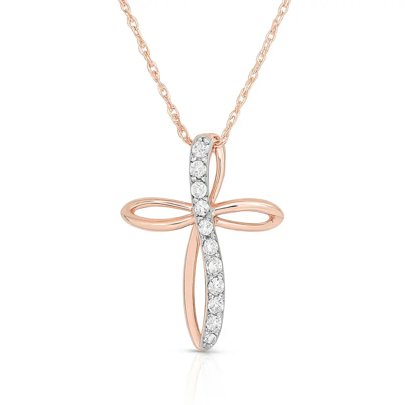 Radiant Path Cross Pendant 1