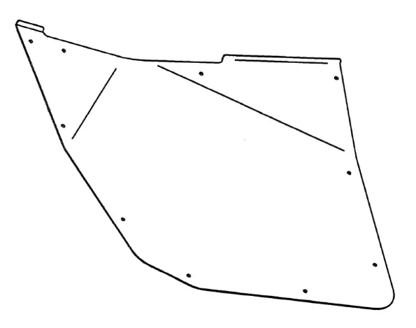 Ranger Xp900 Door Skin Left Hand Side 1