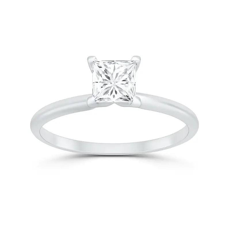 Refined Glow Princess Diamond Solitaire 1