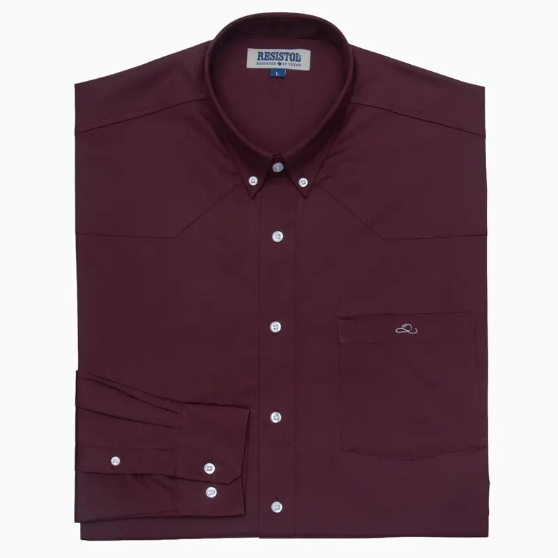 Resistol Dress Shirt - Wine 1