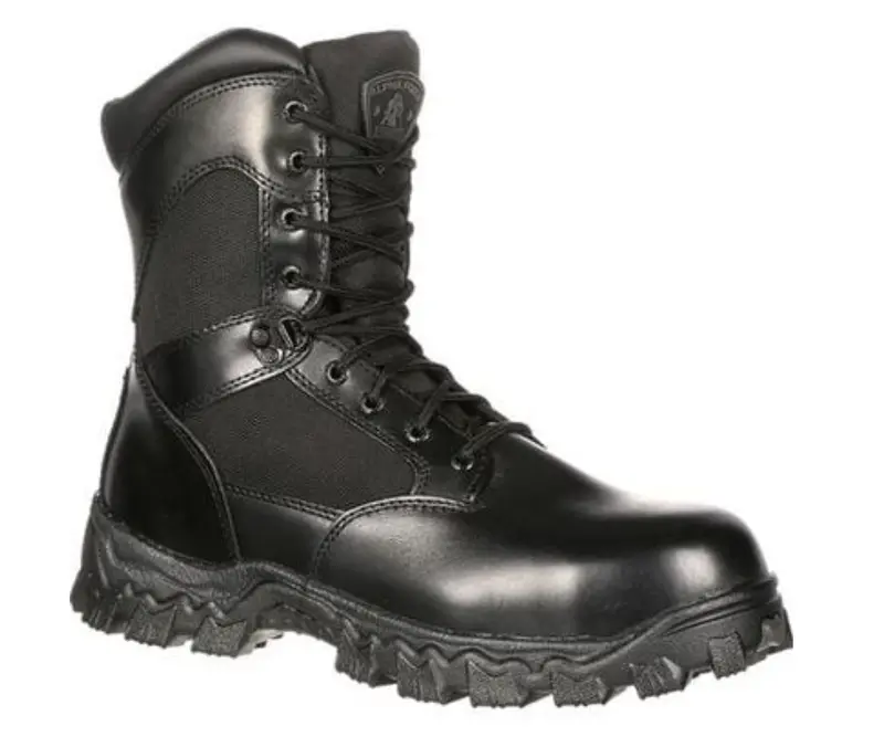 Rocky Men's Alpha Force Zipper Waterproof Public Service Boot 1