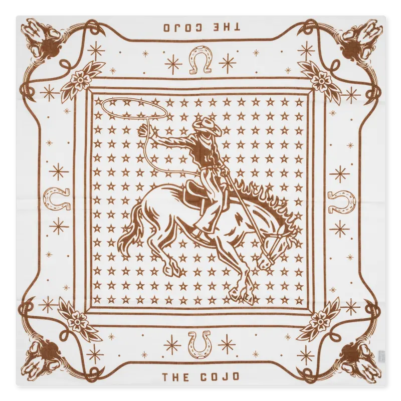 Rodeo Bandanna White 1