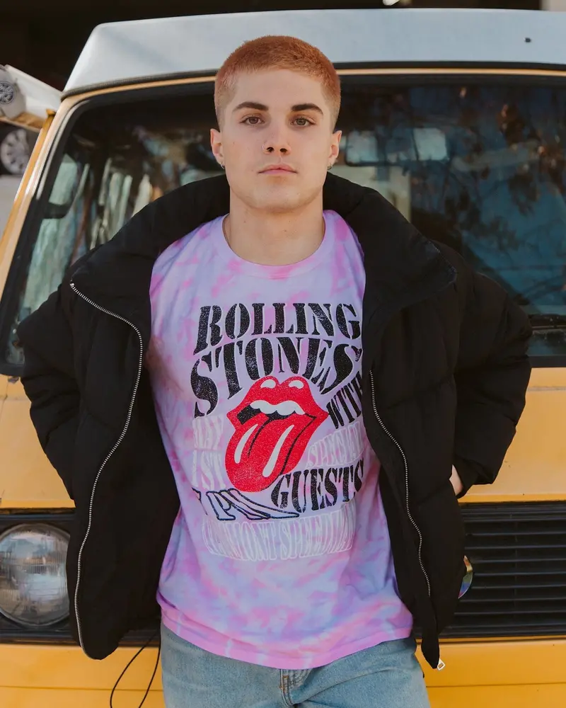 Rolling Stones Altamont Speedway Pink Dream Tie Dye Tee (Final Sale) 1
