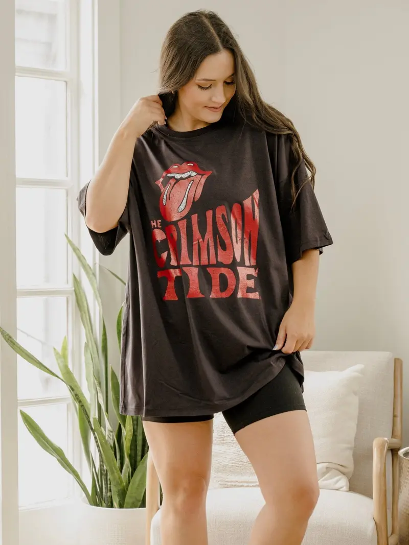 Rolling Stones Bama Crimson Tide Dazed Pepper One Size Tee 1