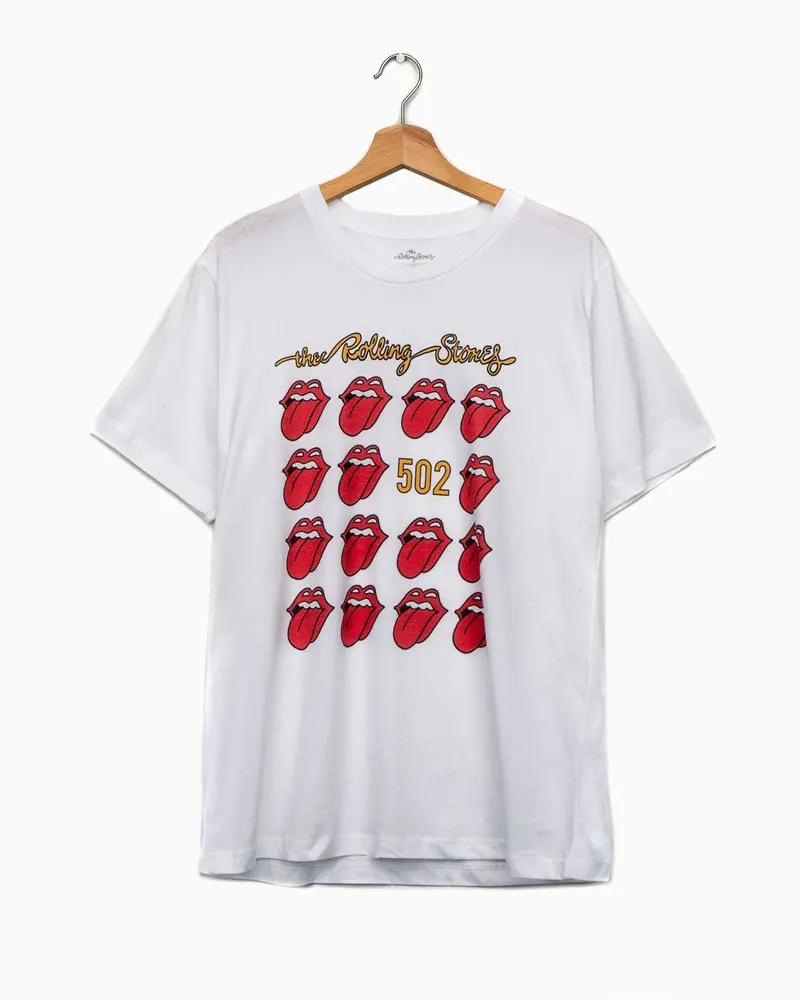 Rolling Stones Kentucky Flag Multi Lick White Tee 1