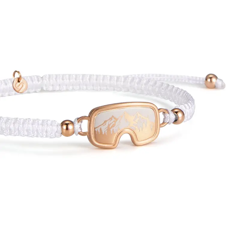 Rose Adventure Snow Goggle Braided Bracelet 1