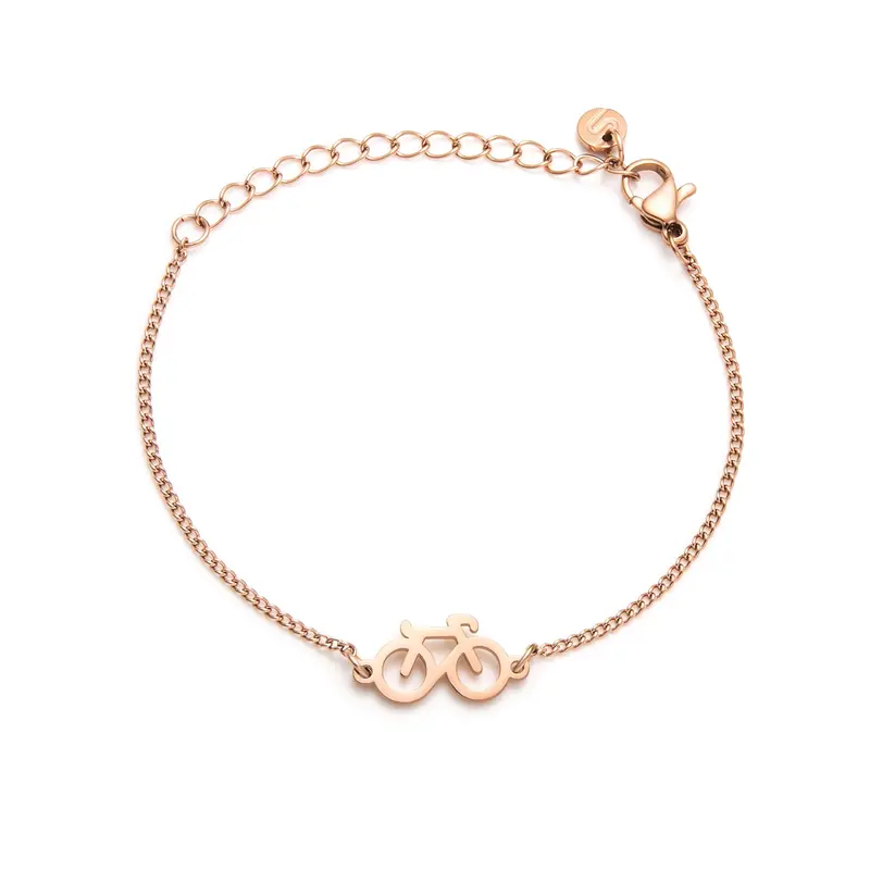 Rose Bike Chain Bracelet 1