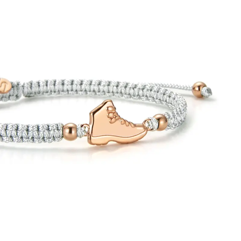 Rose Explorer Grey Braided Bracelet 1