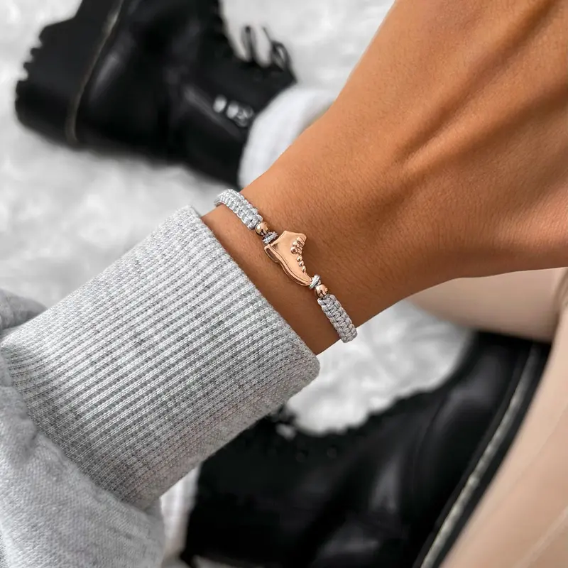 Rose Explorer Grey Braided Bracelet 2