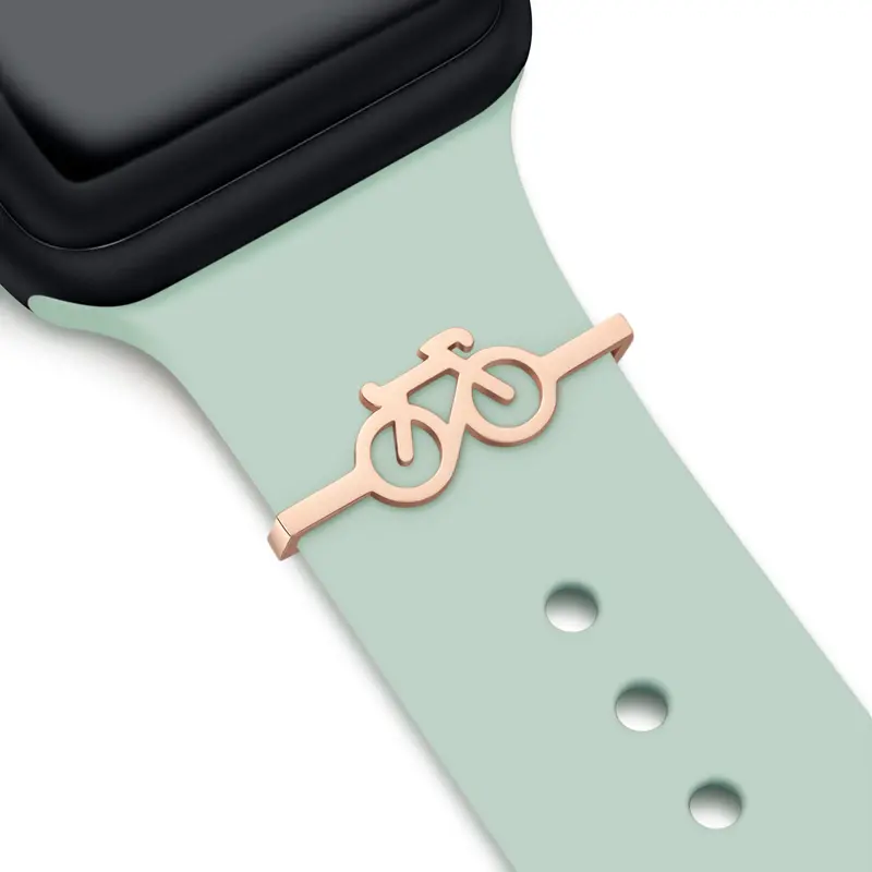 Rose Gold Bike Charm + Band 1