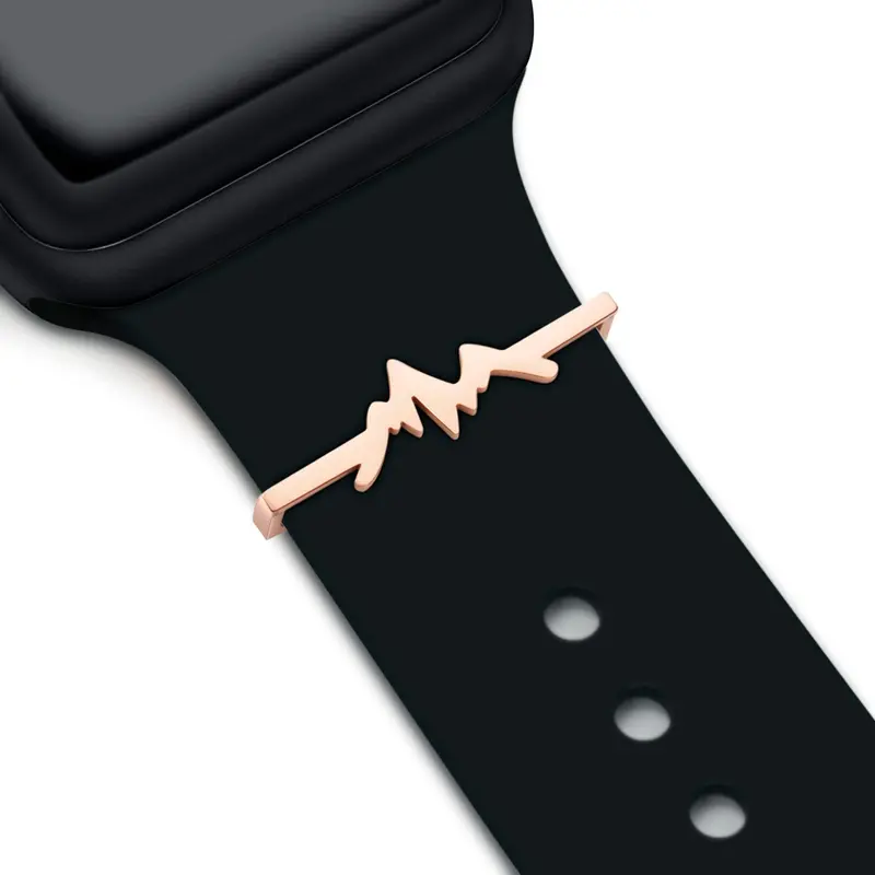 Rose Gold Mountain Charm + Band 1