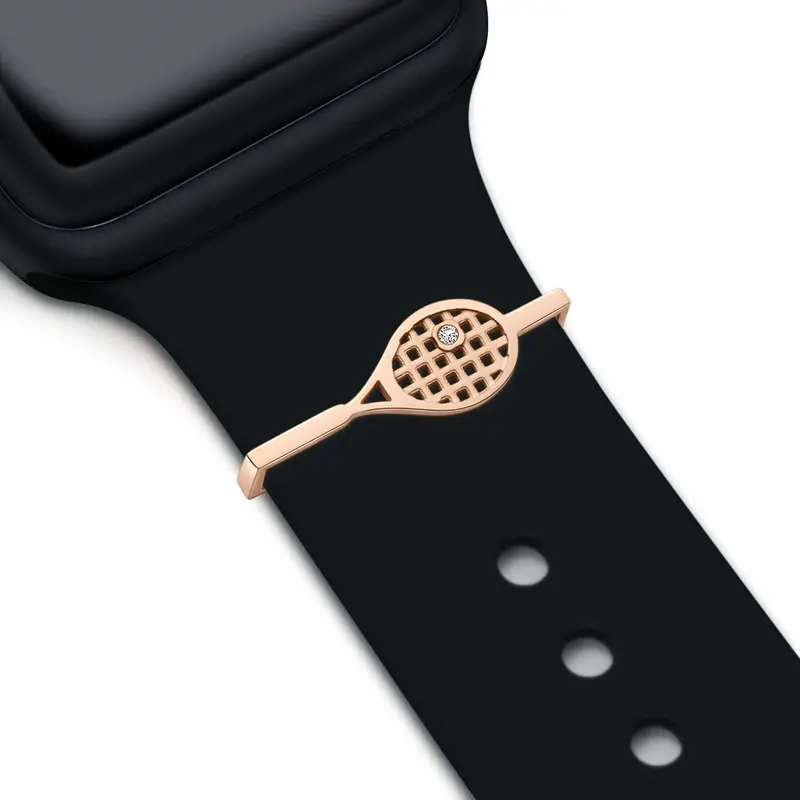 Rose Gold Tennis Charm + Band 1