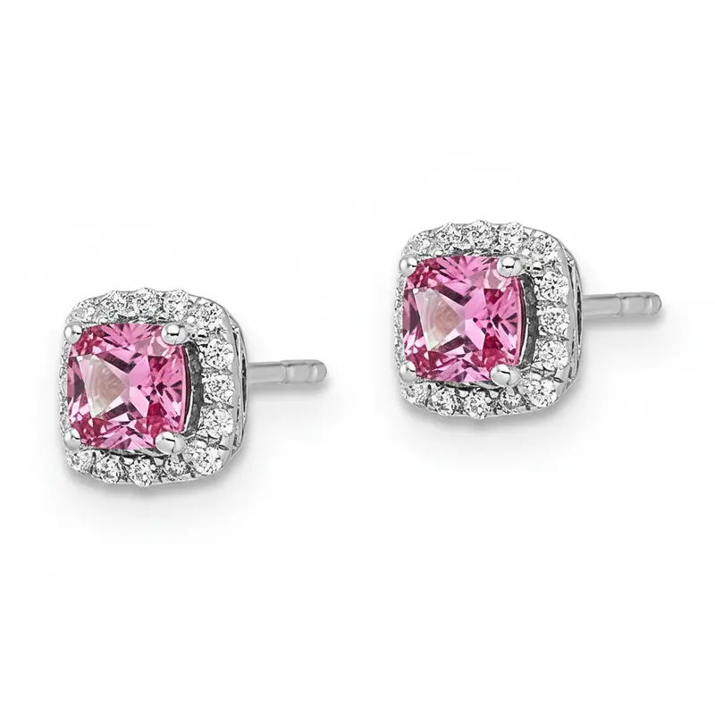 Rosewater Pink Sapphire Earrings 1