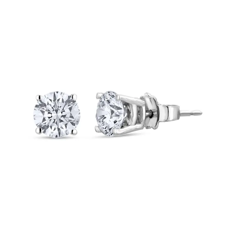 Roundlight Diamond Stud Earrings 1