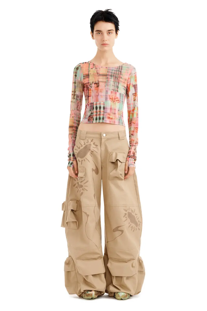 Sand Daisy Garden Cargo Pant 1