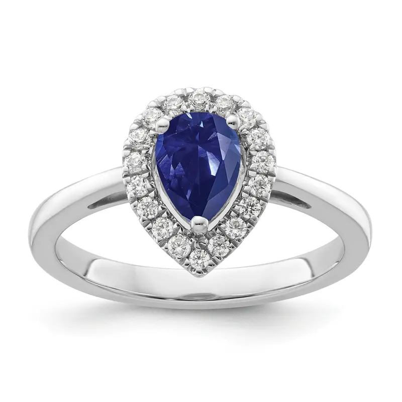 Sapphire Raindrop Ring 1