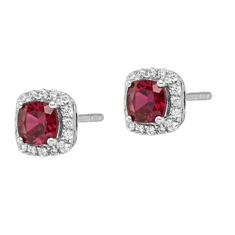 Scarlet Heat Ruby Earrings 1