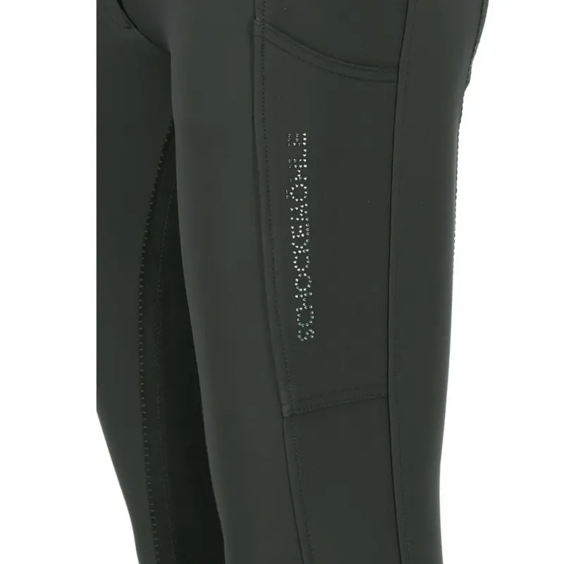 Schockemöhle Ladies Celine Full Seat Clarino Breech -Safari Green 3