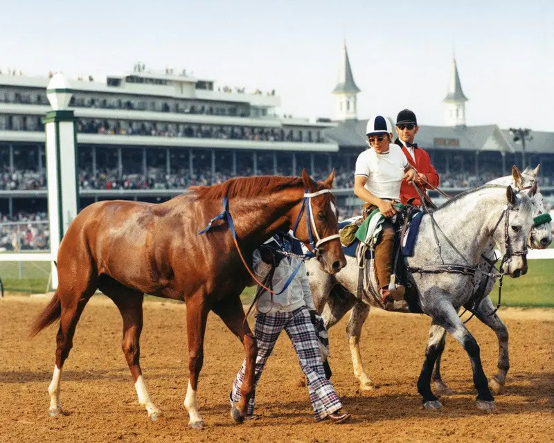 Secretariat Going To The Barns 1