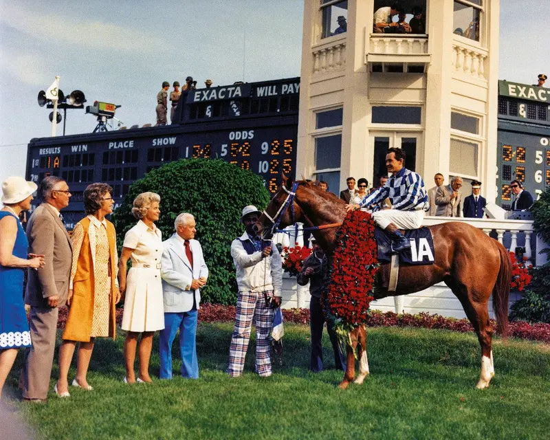 Secretariat In Kentucky Derby Winners Circle 1