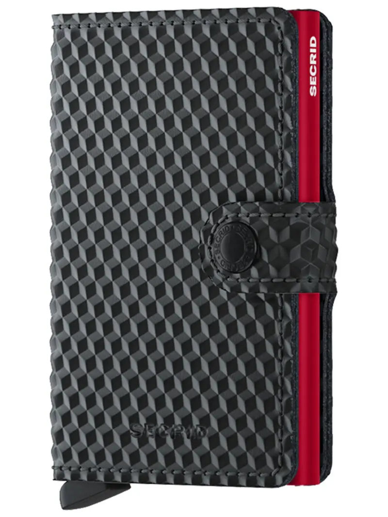 Secrid Miniwallet Cubic Black Red 1