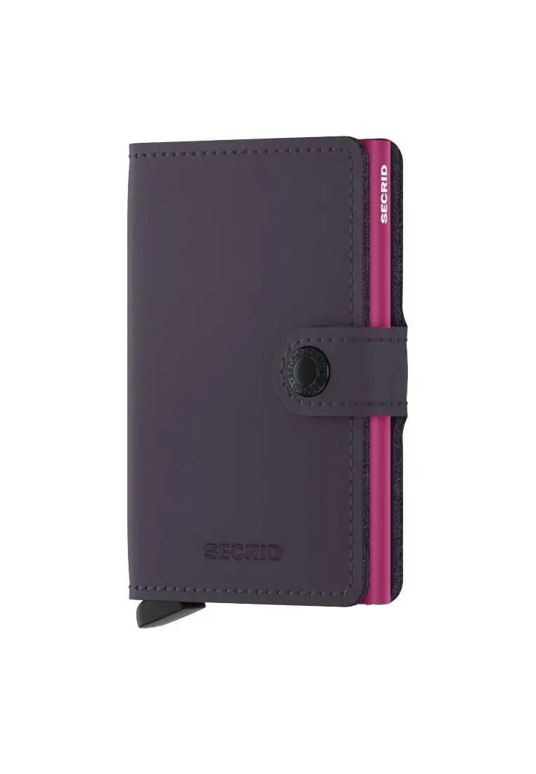 Secrid Miniwallet Matte Dark Purple Fuchsia 1