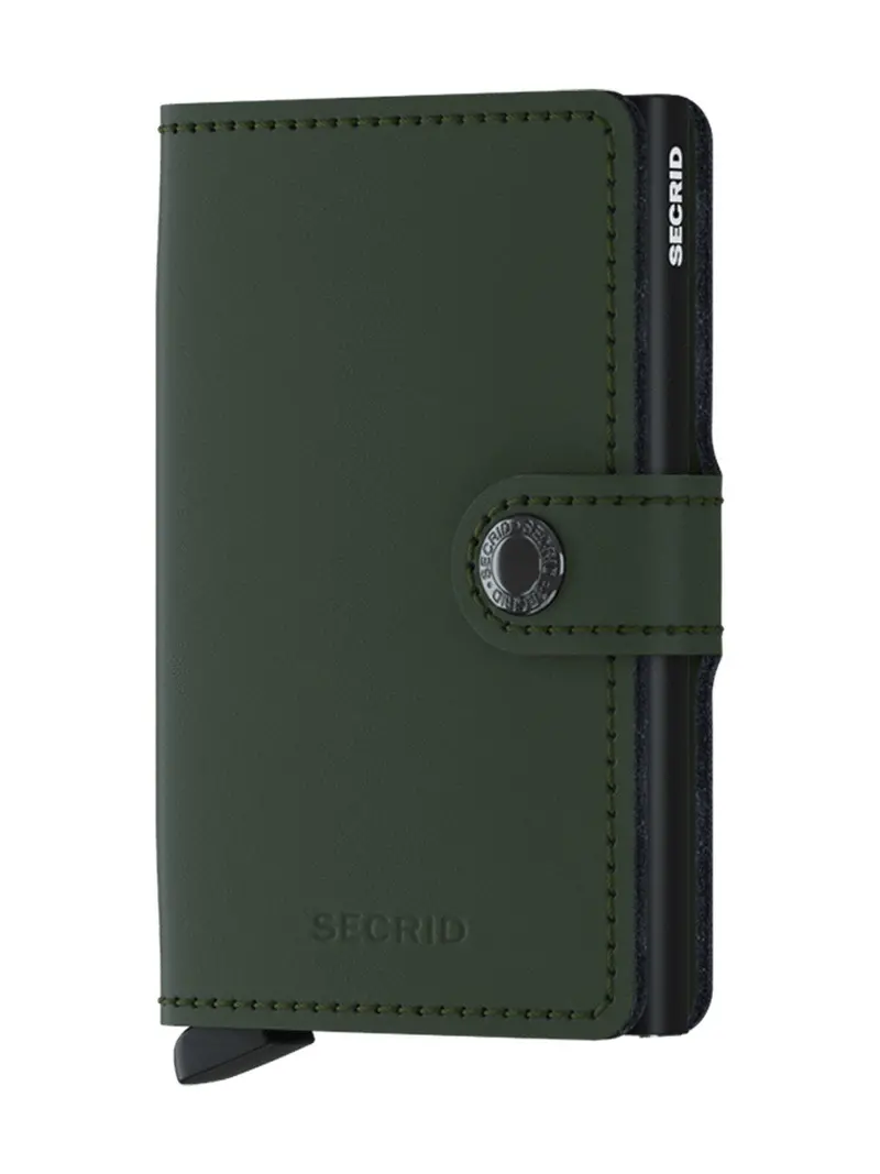 Secrid Miniwallet Matte Green Black 1