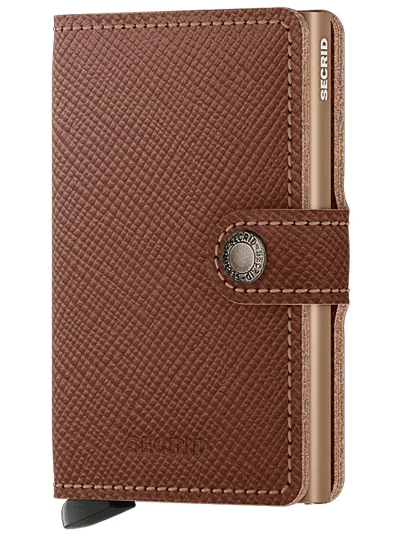 Secrid Miniwallet Saffiano Caramel 1