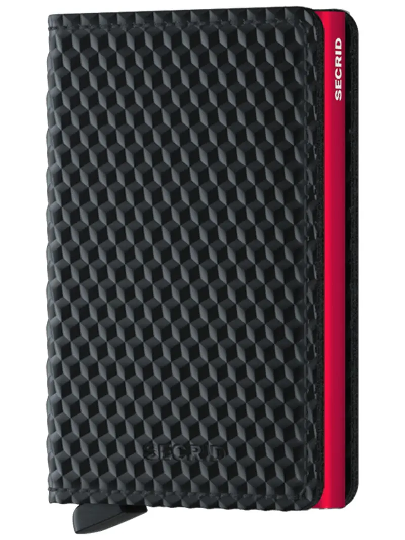 Secrid Slimwallet Cubic Black Red 1