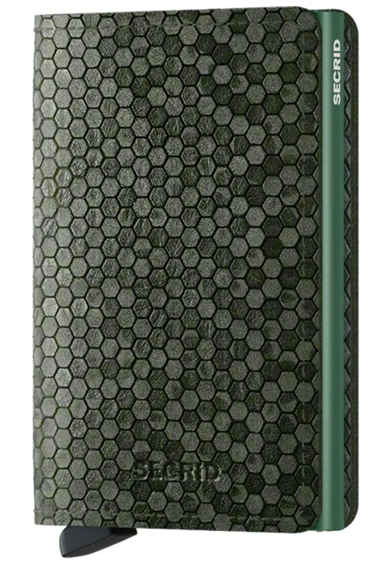 Secrid Slimwallet Hexagon Green 1