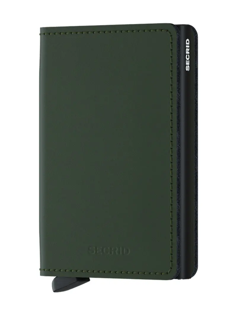 Secrid Slimwallet Matte Green Black 1