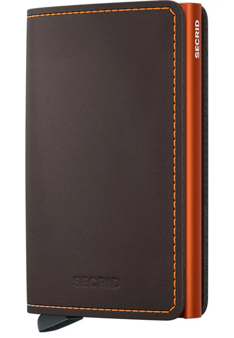 Secrid Slimwallet Matte Truffle Orange 1