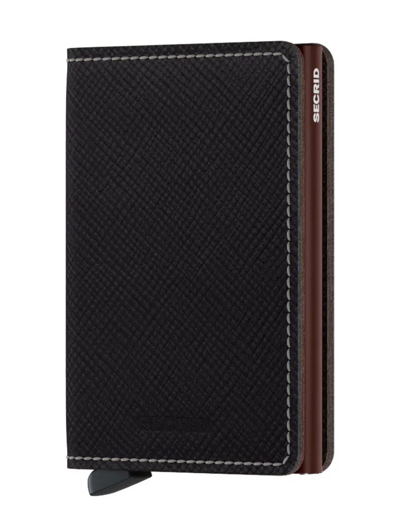 Secrid Slimwallet Saffiano Brown 1