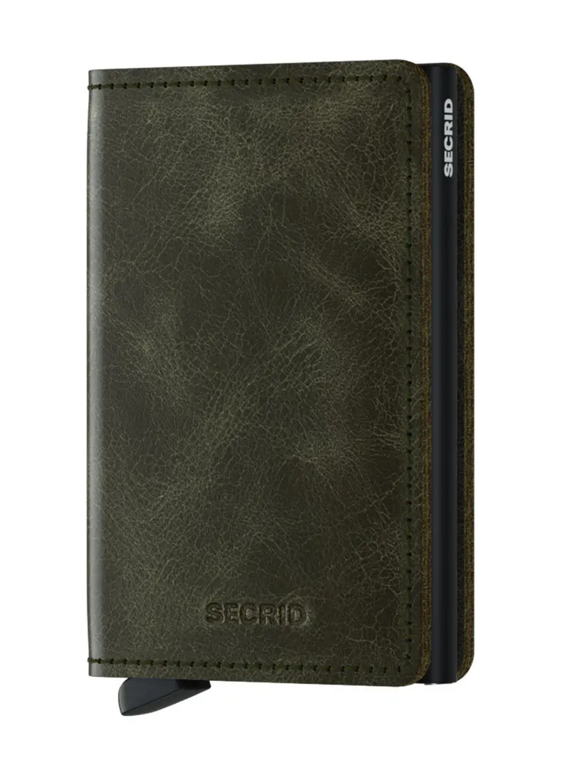 Secrid Slimwallet Vintage Olive Black 1