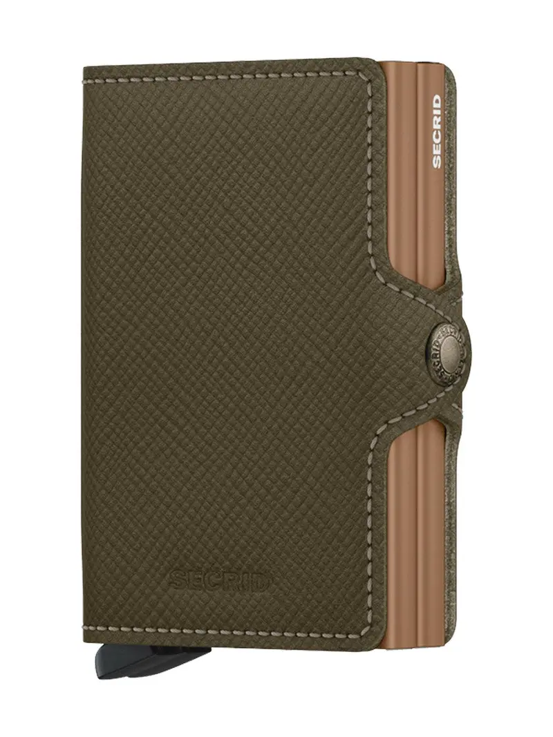 Secrid Twinwallet Saffiano Olive 1