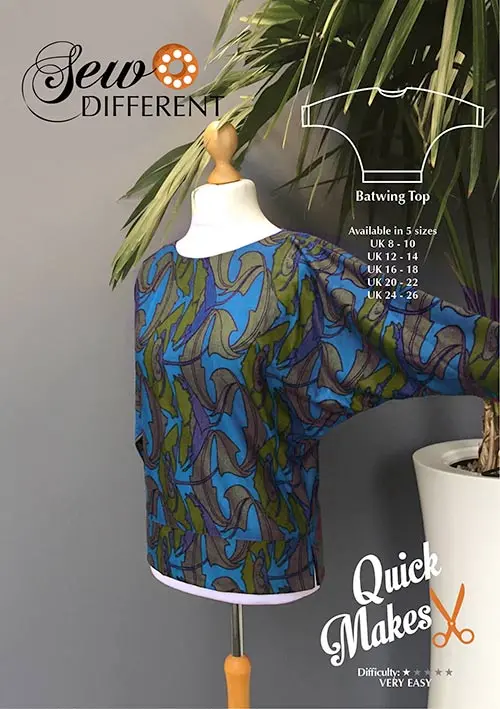 Sew Different Batwing Top 1