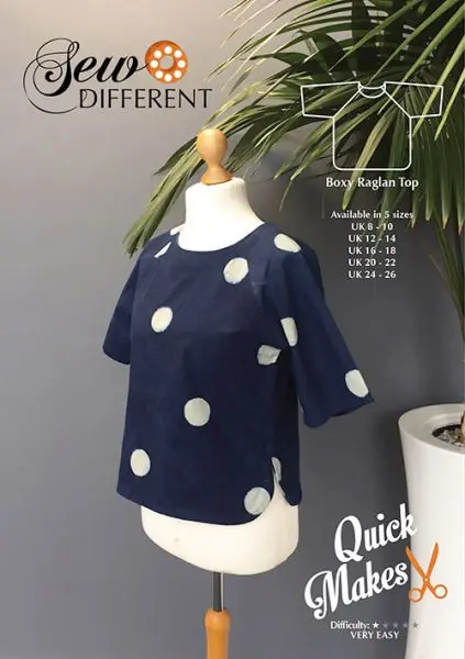 Sew Different Boxy Raglan Top 1
