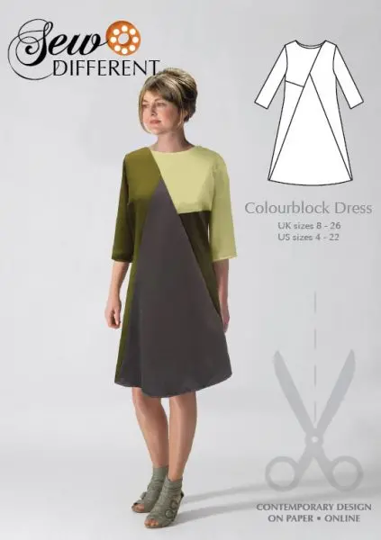 Sew Different Colourblock Dress 1