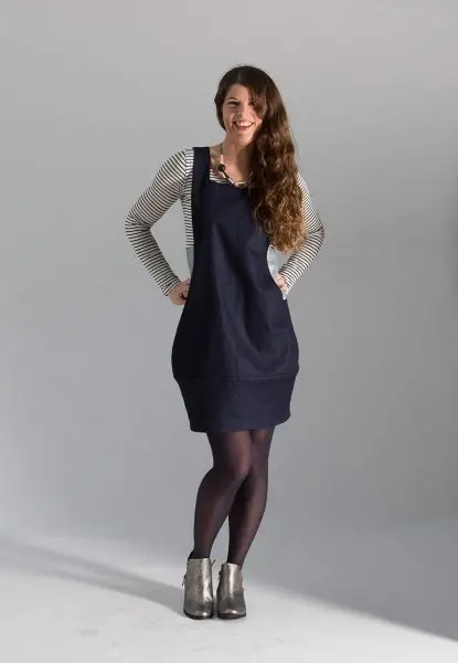 Sew Different Scoop Pinafore 1