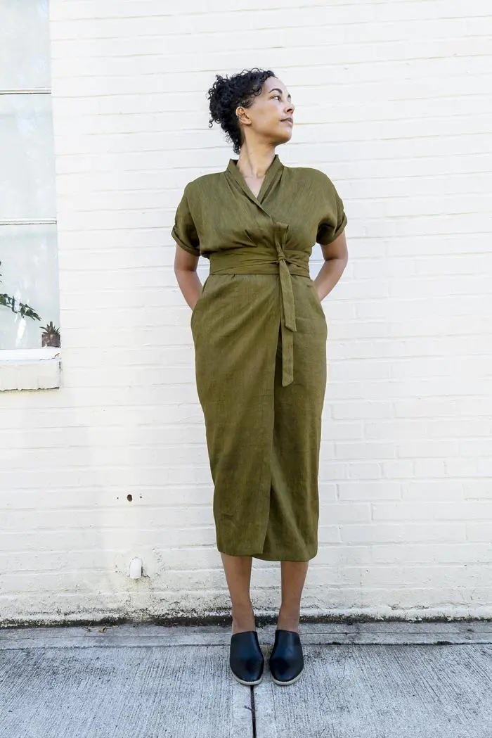 Sew House Seven Wildwood Wrap Dress - Printed Copy Shop Sizes 18 - 34 (+£7.00) 1