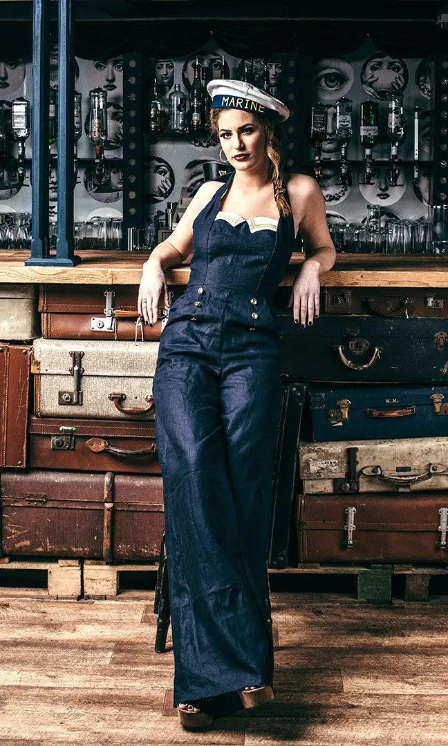 Sew La Di Da Vintage Margo Playsuit/Jumpsuit - Printed Copy Shop (+£7.00) 1